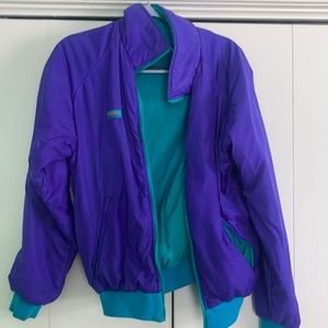Vintage 90’s Columbia reversible color block jacket Small